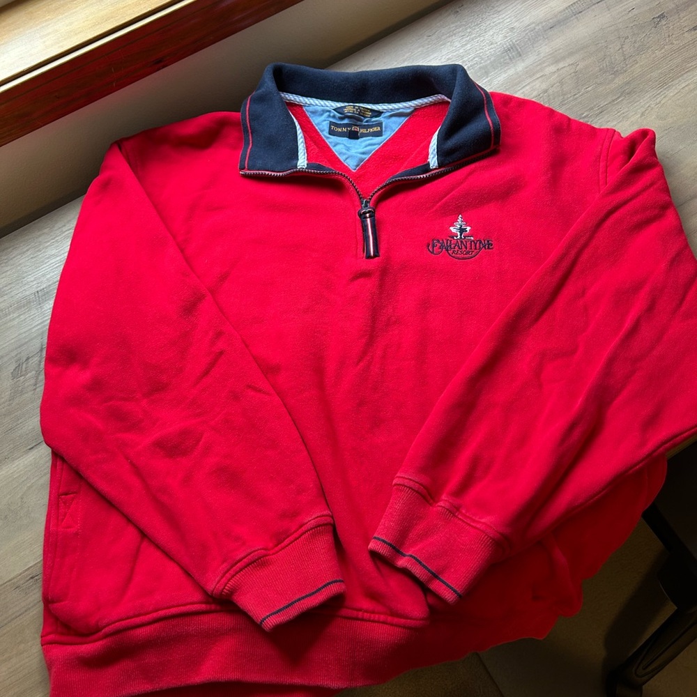 Tommy Hilfiger Red Pullover Sweatshirt